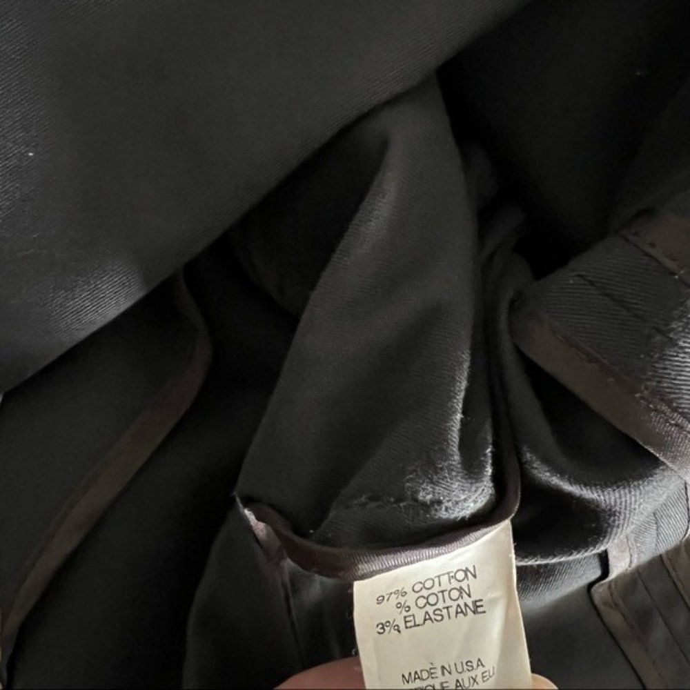 Theory Brown Single Button Blazer Jacket Cotton B - Picture 10 of 12